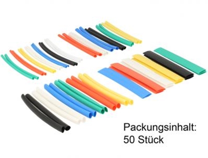 Attēls no Delock Heat shrink tube set 50 pieces assorted colours