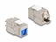 Attēls no Delock Keystone Module RJ45 jack to LSA Cat.6A toolfree with blue dust cover