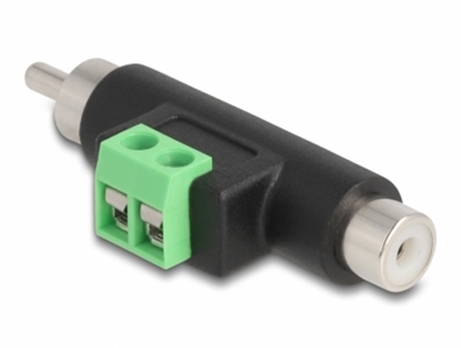 Picture of Delock RCA male and RCA female to Terminal Block Adapter