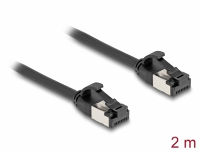 Attēls no Delock RJ45 Cable plug to plug Cat.8.1 flexible 2 m black