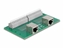Picture of Delock RJ50 2 x female to 2 x Terminal Block with push-button for DIN rail