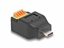 Picture of Delock USB Type-C™ 2.0 male to Terminal Block Adapter with push-button