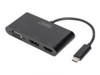 Picture of DIGITUS USB-C 3in1 Triple Monitor Adapter (HDMI, DP, VGA)