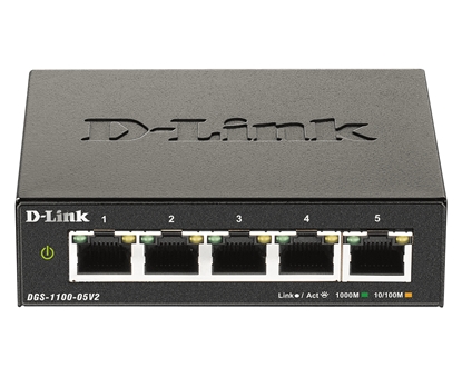 Attēls no D-Link DGS-1100-05V2/E 5-Port Layer2 Gigabit Smart Sw