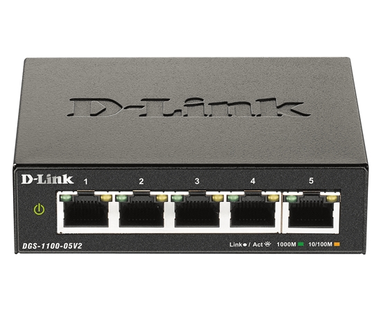 Picture of D-Link DGS-1100-05V2/E 5-Port Layer2 Gigabit Smart Sw