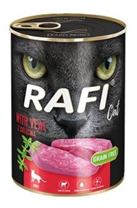 Attēls no DOLINA NOTECI Rafi Cat Adult with veal - wet cat food - 400g