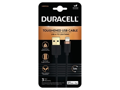 Picture of Duracell USB7012A lightning cable Black