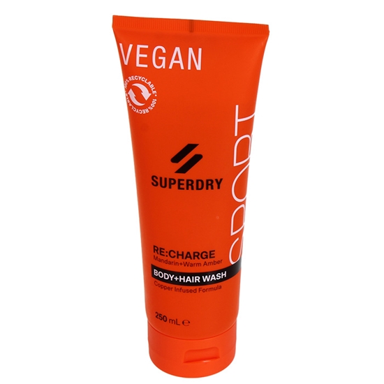 Изображение Dušas želeja Superdry Vegan Body&hair Re: Charge 250ml