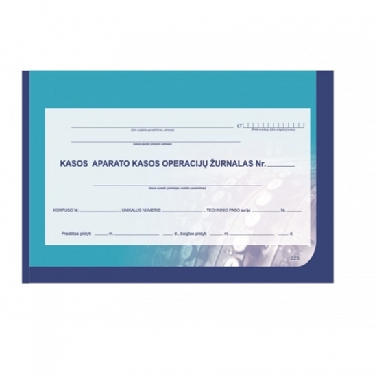 Picture of EKA kasos operacijų žurnalas A4/731l.Horizontalus