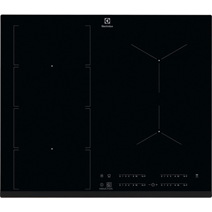 Изображение Electrolux EIV654 Black Built-in 60 cm Zone induction hob 4 zone(s)
