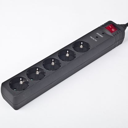 Picture of Surge Protector SPG5-C-15/ 4.5 m/ 5 Sockets/ Black