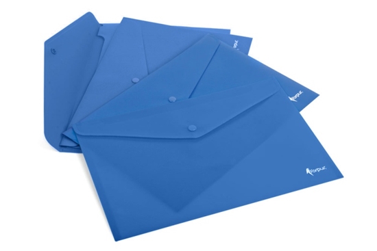 Picture of Envelope with print Forpus, A4, plastic, blue