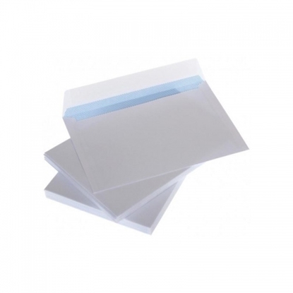 Изображение Envelopes with stripe C6 114x162 mm, white 75g x 50 pcs