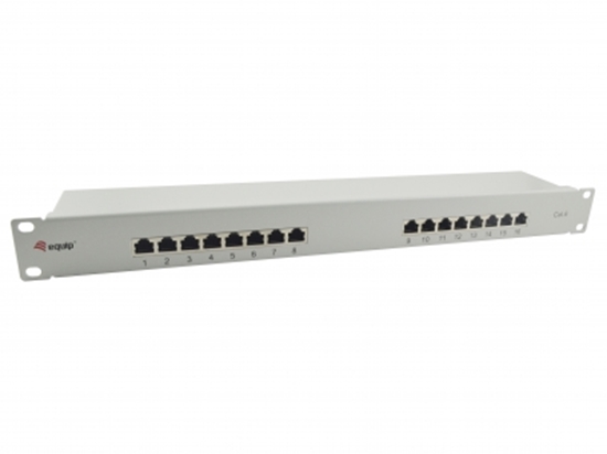 Picture of Equip 16-Port Cat.6 Shielded Patch Panel, Light Grey