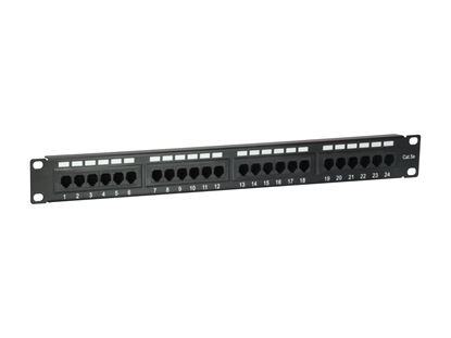 Изображение Equip 24-Port Cat.5e Unshielded Patch Panel, Black