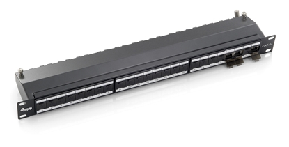 Изображение Equip 24-Port Cat.6A Shielded Patch Panel, Black