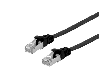 Attēls no Equip Cat.6A U/FTP Flat Patch Cable, 0.5m, black