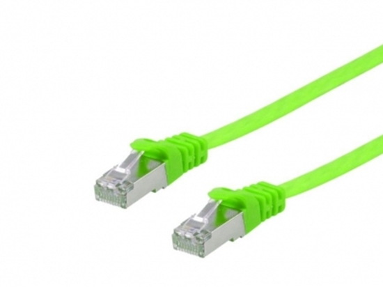 Picture of Equip Cat.6A U/FTP Flat Patch Cable, 1.0m, Green