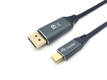Attēls no Equip USB-C to DisplayPort Premium Cable, M/M, 1.0m, 8K/60Hz