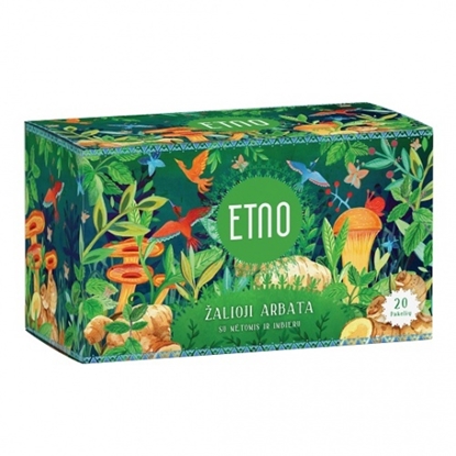 Picture of ETNO Green Tea with Mint and Ginger 30g (1.5g x 20pcs)