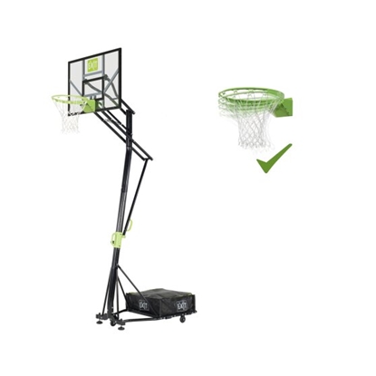 Изображение EXIT Galaxy pārvietojamais basketbola grozs uz riteņiem ar dunk grozu - zaļš / melns