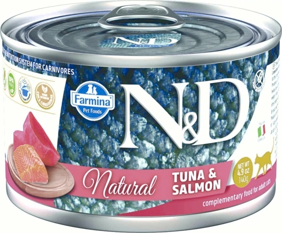 Picture of FARMINA N&D Cat Natural Tuna&Salmon - wet cat food - 140 g