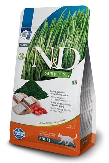 Picture of FARMINA N&D Spirulina Herring - dry cat food - 1.5 kg