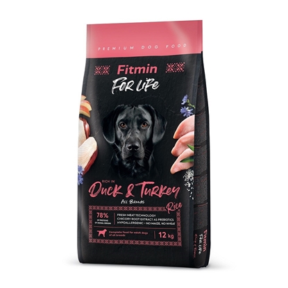 Attēls no FITMIN Dog For Life Duck & Turkey - dry dog food - 12 kg