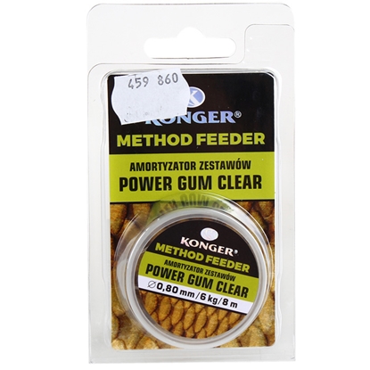 Attēls no Fīdera gumija Konger Power Gum Clear 0.8mm/6kg/8m