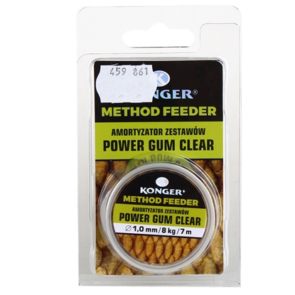 Attēls no Fīdera gumija Konger Power Gum Clear 1.0mm/8kg/7m