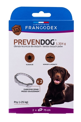 Изображение FRANCODEX PrevenDog - collar against ticks - 2 x 75 cm