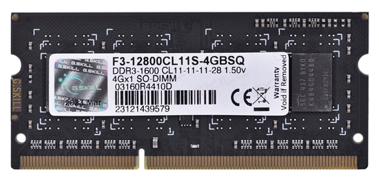 Изображение G.Skill 4GB DDR3-1600 SQ memory module 1 x 4 GB 1066 MHz