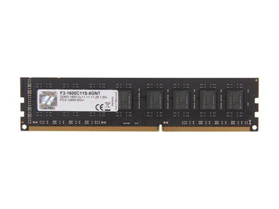 Picture of MEMORY DIMM 8GB PC12800 DDR3/F3-1600C11S-8GNT G.SKILL