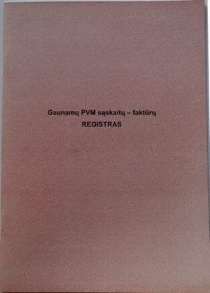 Attēls no Gaunamų PVM saskaitų faktūrų registras, A4 (48) 0720-032