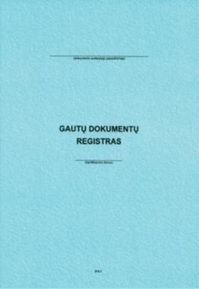 Изображение Gautų dokumentų registracijos žurnalas, A4 (48) 0720-006
