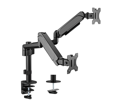 Изображение Gembird MA-DA2P-01 Adjustable desk 2-display mounting arm, 17”-32”, up to 9 kg
