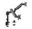 Picture of Gembird MA-DA2P-01 Adjustable desk 2-display mounting arm, 17”-32”, up to 9 kg