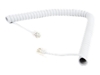 Изображение Gembird Spiralny kabel telefoniczny RJ10 (4P4C) 2m, biały (TC4P4CS-2M-W)