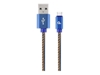 Изображение Gembird USB Male - USB Type C Male Premium denim 2m Blue