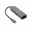 Изображение Gembird USB-C Gigabit network adapter with 3-port USB 3.1 hub