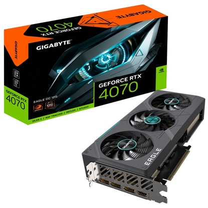 Picture of Gigabyte GV-N4070EAGLE OC-12GD graphics card NVIDIA GeForce RTX 4070 12 GB GDDR6X DLSS 3