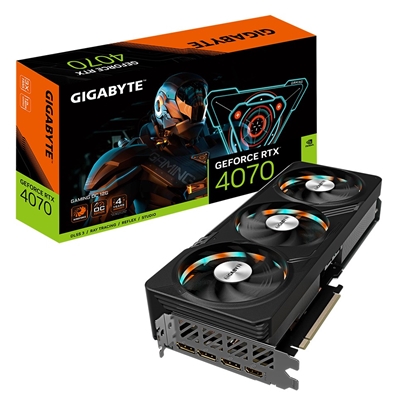 Picture of Gigabyte GV-N4070GAMING OC-12GD graphics card NVIDIA GeForce RTX 4070 12 GB GDDR6X