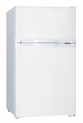 Picture of Goddess | GODRDE085GW8AF | Refrigerator | Energy efficiency class F | Free standing | Double Door | Height 85 cm | Fridge net capacity 61 L | Freezer net capacity 24 L | 40 dB | White
