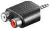 Picture of Goobay | RCA adapter. AUX jack 3.5 mm male to 2 stereo female | 11604