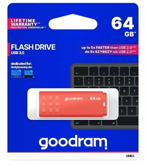 Picture of Goodram USB 3.0 64GB Orange