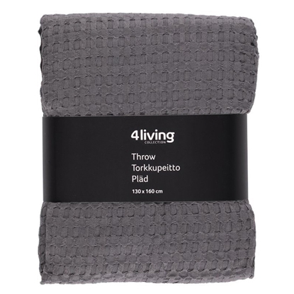 Attēls no Gultas pārklājs 4Living Waffle 130x160cm pelēks