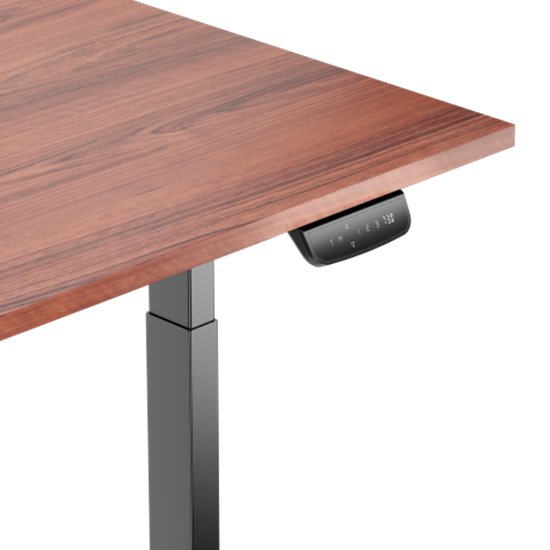 Picture of Adjustable Height Table Up Up Bjorn Black, Table top L Dark Walnut