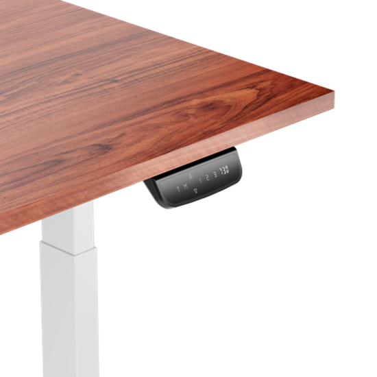 Picture of Adjustable Height Table Up Up Bjorn White, Table top M Dark Walnut