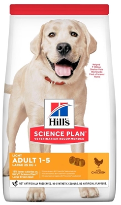 Изображение HILL'S Science Plan Canine Adult Light Large Breed Chicken - dry dog food - 14 kg