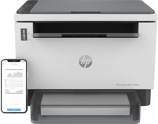 Picture of HP LaserJet Tank MFP 1604w Printer, Black and white, Printer for Business, Print, copy, scan, Scan to email; Scan to PDF